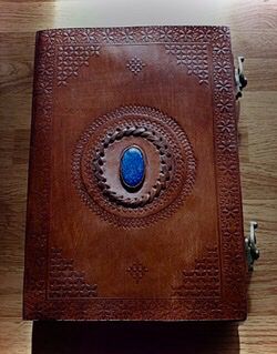 Leather Journals - lapis stone $89.00